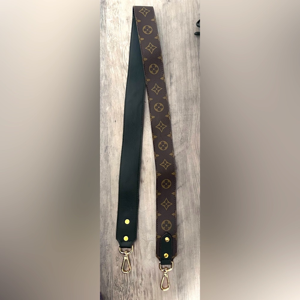 UPCycled LOUIS VUITTON Bandouliere Strap. AUTHENTIC MONOGRAM CANVAS